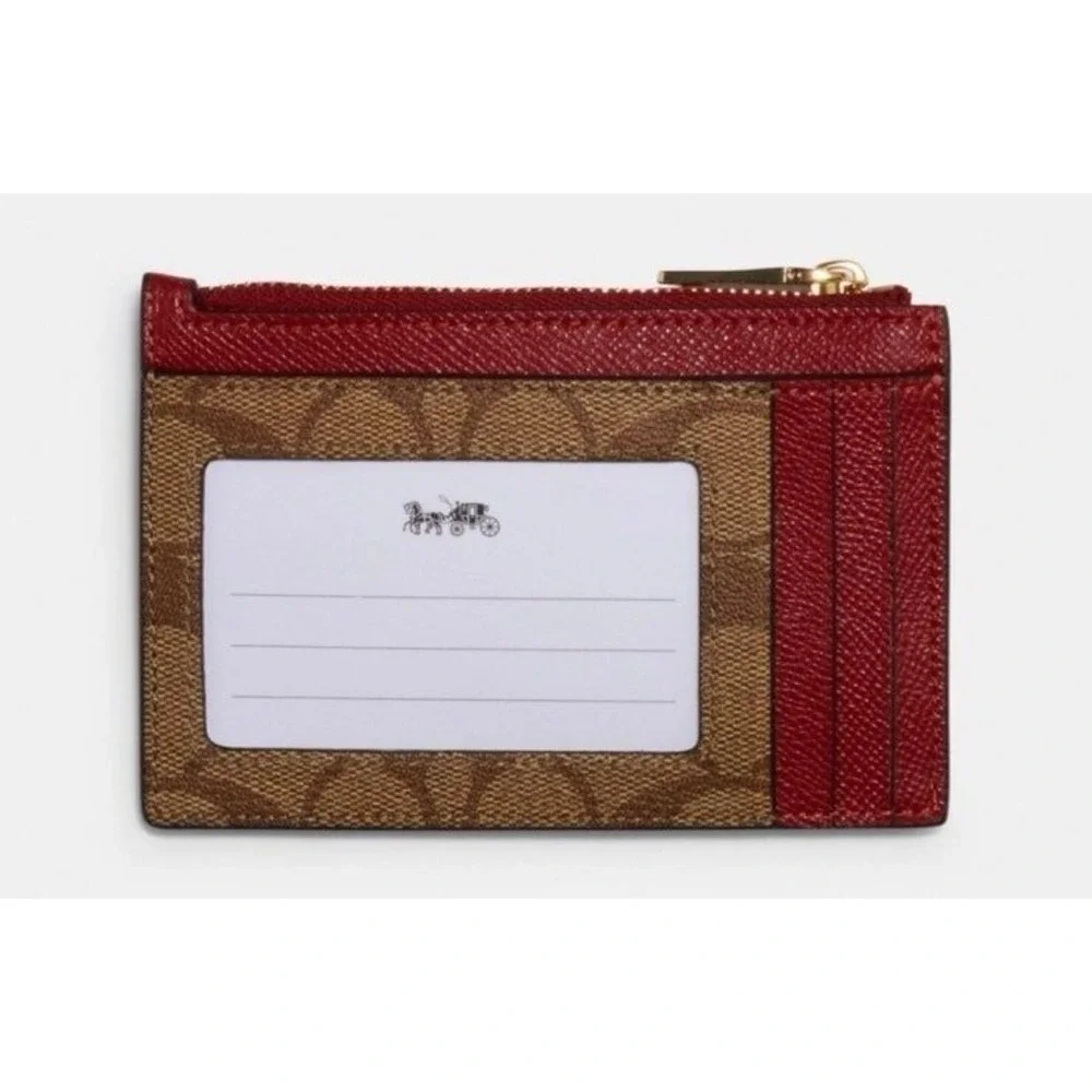 COACH Signature ID Case & Photo Keychain IN‎ GIFT BOX NWT